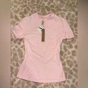 Skims Cotton Jersey T-Shirt - Baby Pink